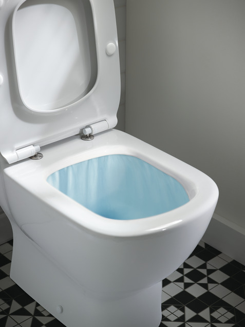 Ideal Standard Tesi - WC à poser avec abattant Soft-Close, évacuation  basse, AquaBlade, noir T3536V3